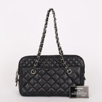 Chanel In The Business Camera Bag Black Lambskin SHW