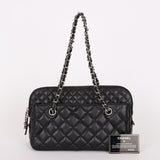 Chanel In The Business Camera Bag Black Lambskin SHW
