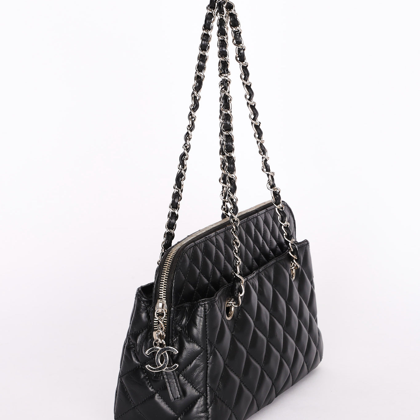 Chanel In The Business Camera Bag Black Lambskin 2011 SHW