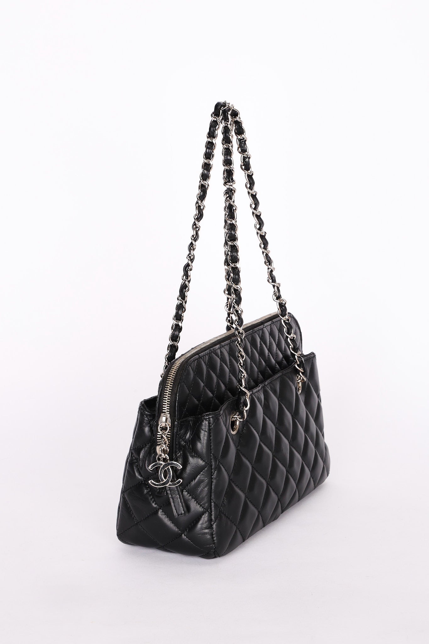 Chanel In The Business Camera Bag Black Lambskin 2011 SHW