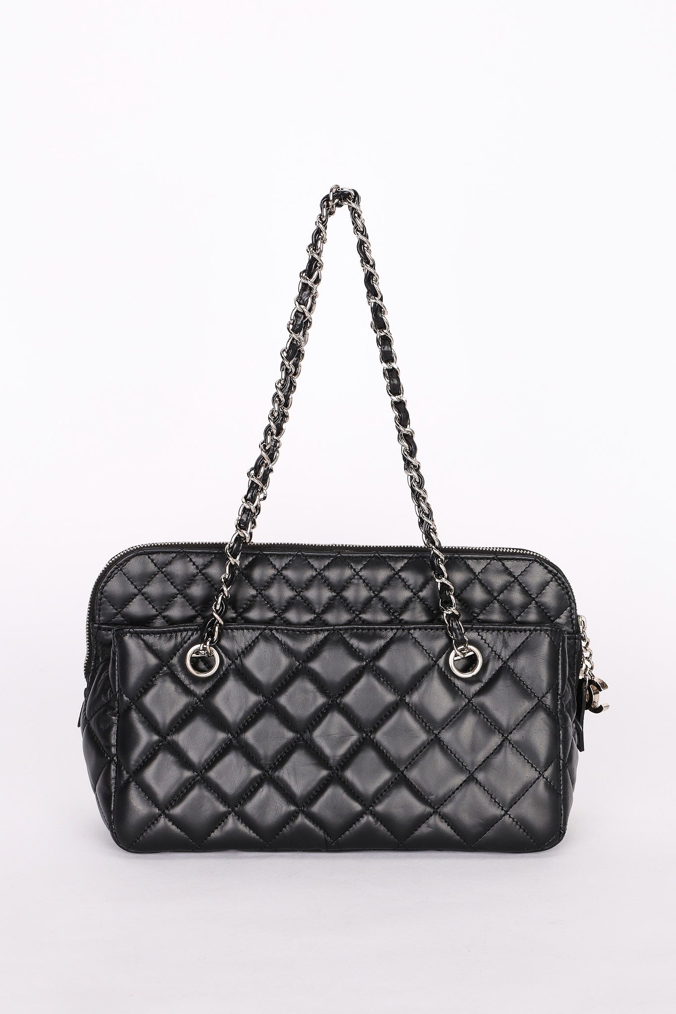 Chanel In The Business Camera Bag Black Lambskin 2011 SHW