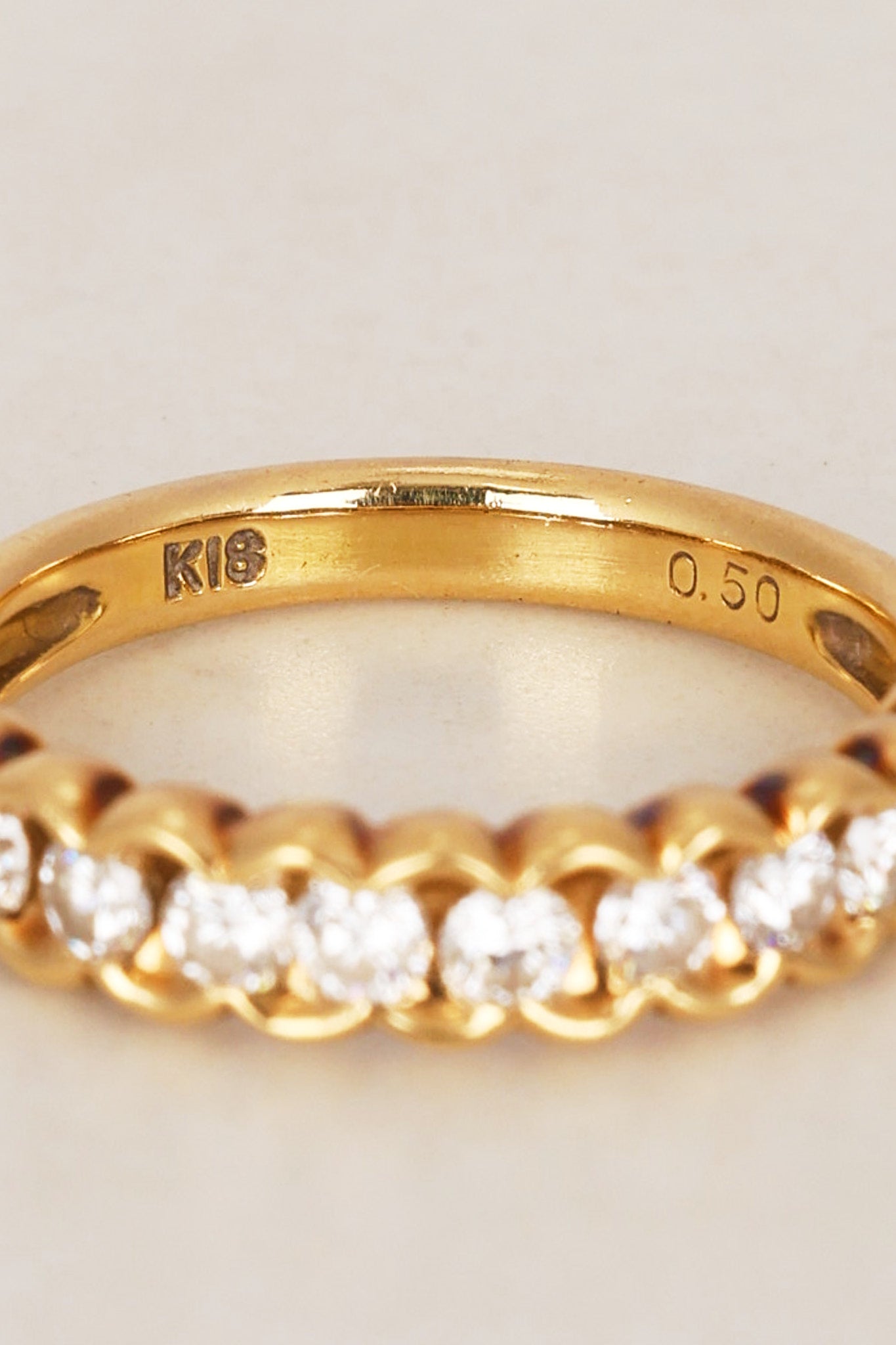 18K Diamond Gold Eternity Ring