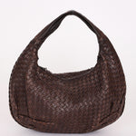 Bottega Veneta Small Intrecciato Hobo Dark Brown