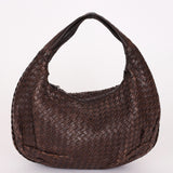 Bottega Veneta Small Intrecciato Hobo Dark Brown
