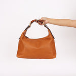 Gucci Leather Horsebit Pouch Shoulder Bag