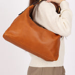 Gucci Leather Horsebit Pouch Shoulder Bag