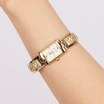 Saint Laurent Gold Pearl Watch
