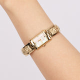 Saint Laurent Gold Pearl Watch