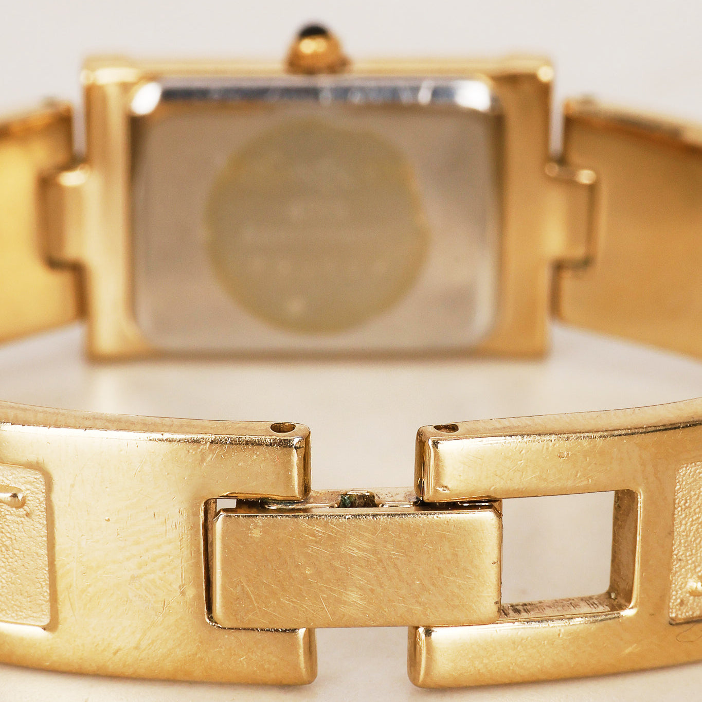 Saint Laurent Gold Pearl Watch