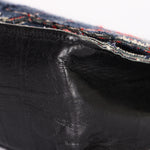 Limited Edition Chanel Woven Check Single Flap 2014 SHW
