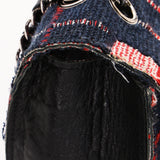 Limited Edition Chanel Woven Check Single Flap 2014 SHW