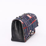 Limited Edition Chanel Woven Check Single Flap 2014 SHW