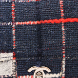 Limited Edition Chanel Woven Check Single Flap 2014 SHW