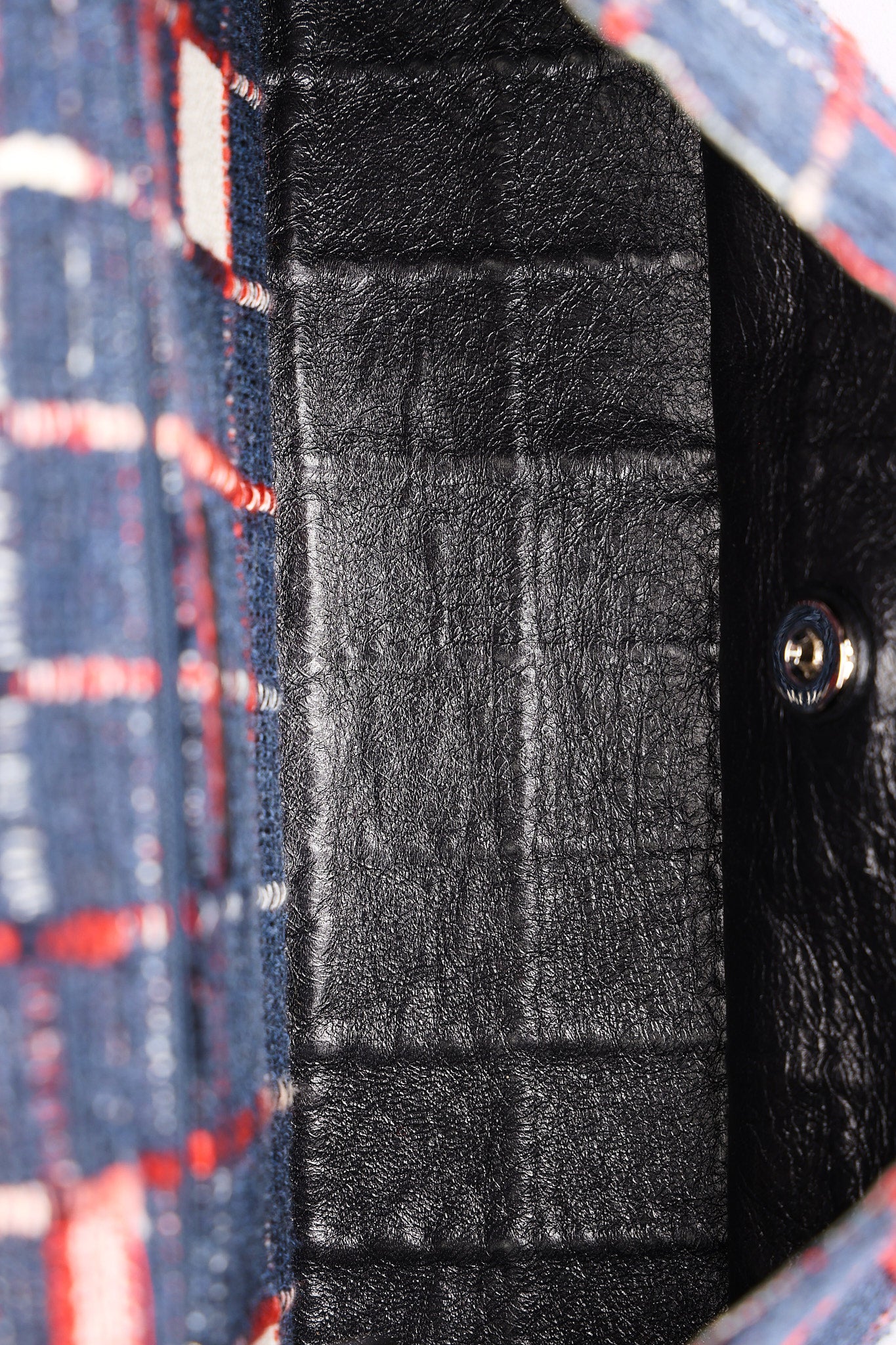 Limited Edition Chanel Woven Check Single Flap 2014 SHW