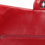 Chanel Maxi Classic Double Flap Ruby Red Patent SHW