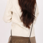 Chanel Half Moon Wallet on Chain Metallic Bronze DSHW