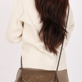 Chanel Half Moon Wallet on Chain Metallic Bronze DSHW