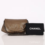 Chanel Half Moon Wallet on Chain Metallic Bronze DSHW