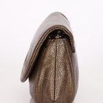 Chanel Half Moon Wallet on Chain Metallic Bronze DSHW