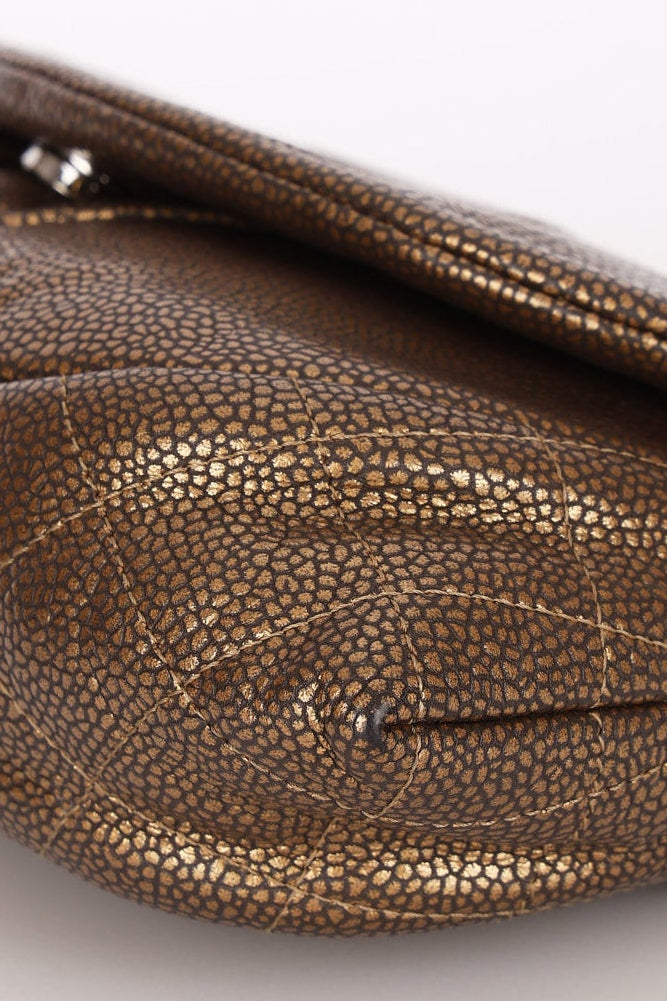 Chanel Half Moon Wallet on Chain Metallic Bronze DSHW