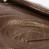 Chanel Half Moon Wallet on Chain Metallic Bronze DSHW