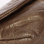 Chanel Half Moon Wallet on Chain Metallic Bronze DSHW