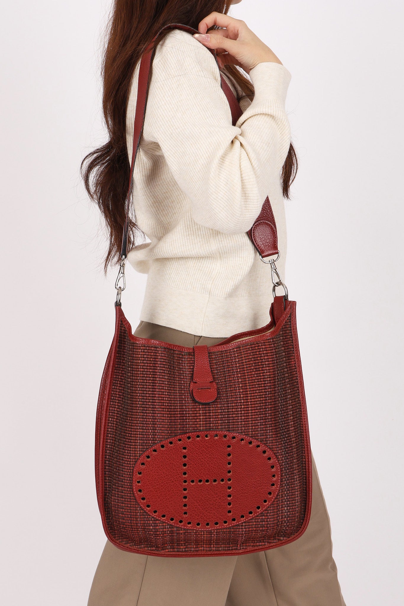 Hermès Evelyne GM Color + leather PHW