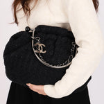 Chanel Tweed Boucle Knitting Bag SHW
