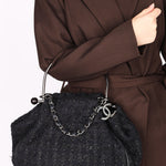 Chanel Tweed Boucle Knitting Bag 2005 SHW