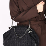 Chanel Tweed Boucle Knitting Bag 2005 SHW