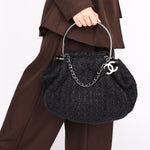 Chanel Tweed Boucle Knitting Bag 2005 SHW