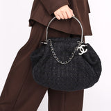 Chanel Tweed Boucle Knitting Bag 2005 SHW