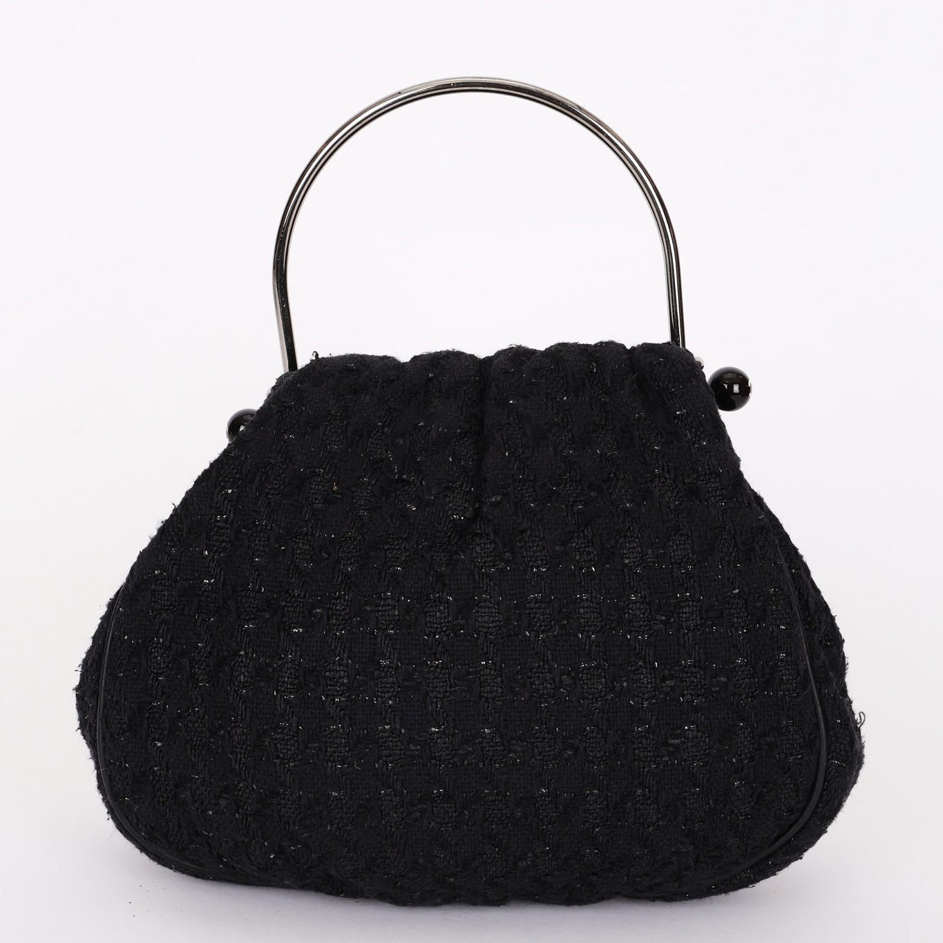 Chanel Tweed Boucle Knitting Bag SHW