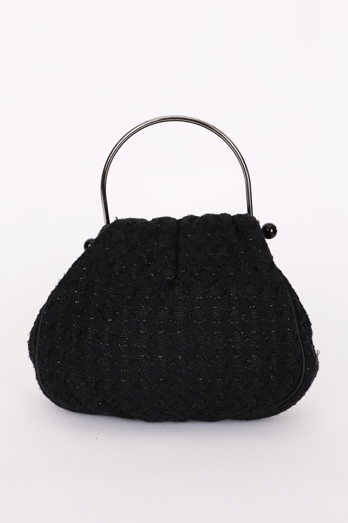 Chanel Tweed Boucle Knitting Bag SHW