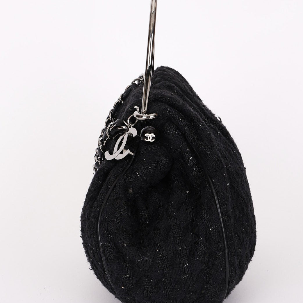 Chanel Tweed Boucle Knitting Bag SHW