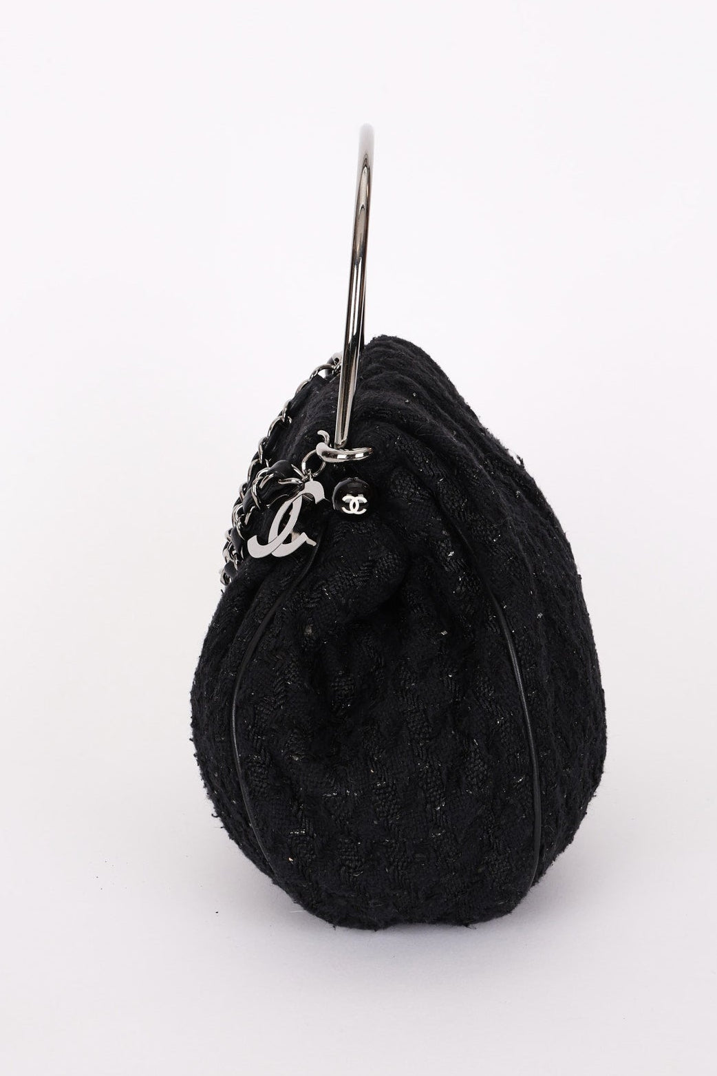 Chanel Tweed Boucle Knitting Bag SHW