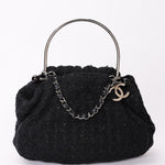 Chanel Tweed Boucle Knitting Bag 2005 SHW