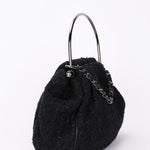 Chanel Tweed Boucle Knitting Bag 2005 SHW