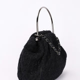 Chanel Tweed Boucle Knitting Bag 2005 SHW