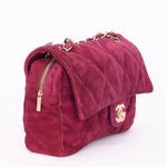 Chanel Easy Flap Plum Microsuede 2014 BGHW