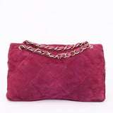 Chanel Easy Flap Plum Microsuede 2014 BGHW