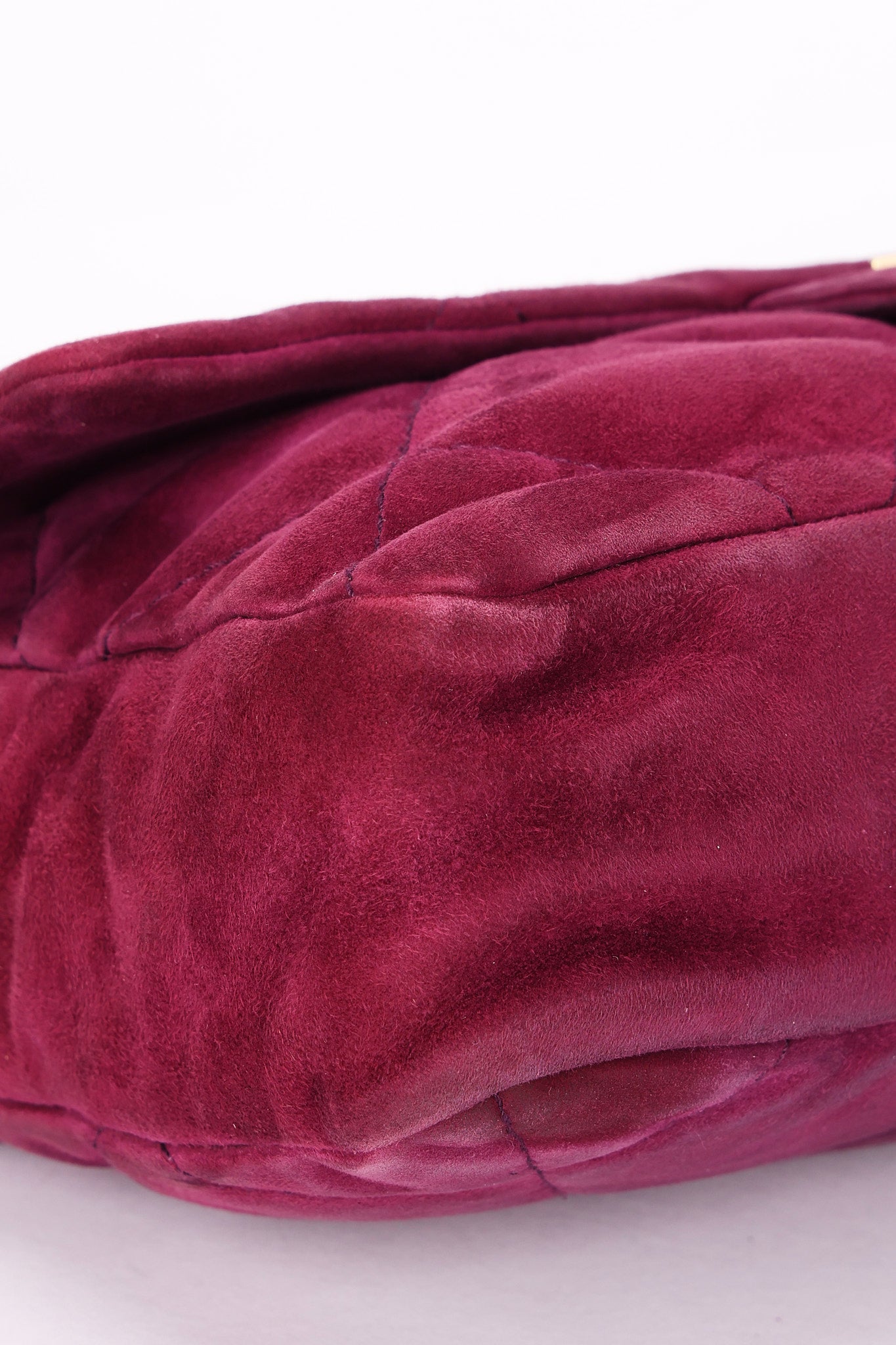 Chanel Easy Flap Plum Microsuede 2014 BGHW