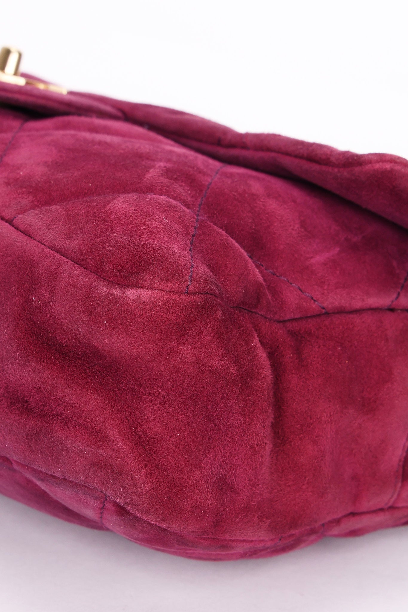 Chanel Easy Flap Plum Microsuede 2014 BGHW