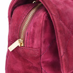 Chanel Easy Flap Plum Microsuede 2014 BGHW