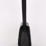 Chanel Kelly Shoulder Bag Black Caviar 24K GP