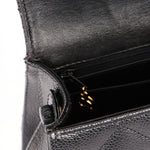 Chanel Kelly Shoulder Bag Black Caviar 24K GP