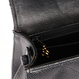 Chanel Kelly Shoulder Bag Black Caviar 24K GP