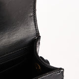 Chanel Kelly Shoulder Bag Black Caviar 24K GP