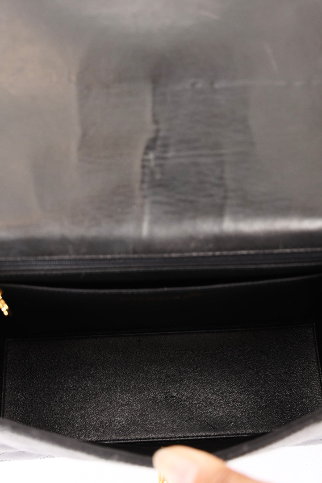 Chanel Kelly Shoulder Bag Black Caviar 24K GP