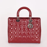 Dior Large Lady Dark Mauve Patent